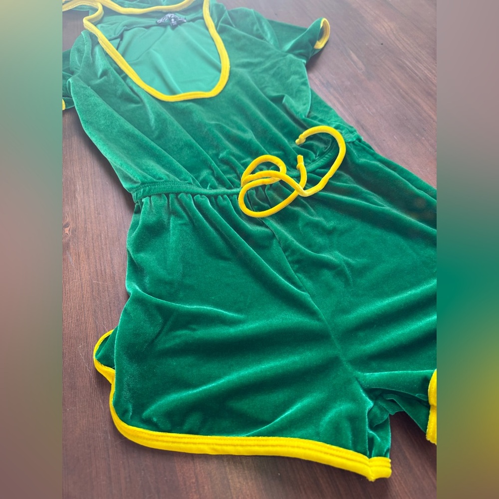 Velour hooded romper - BNWOT